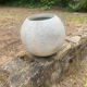 1960s concrete ball planter