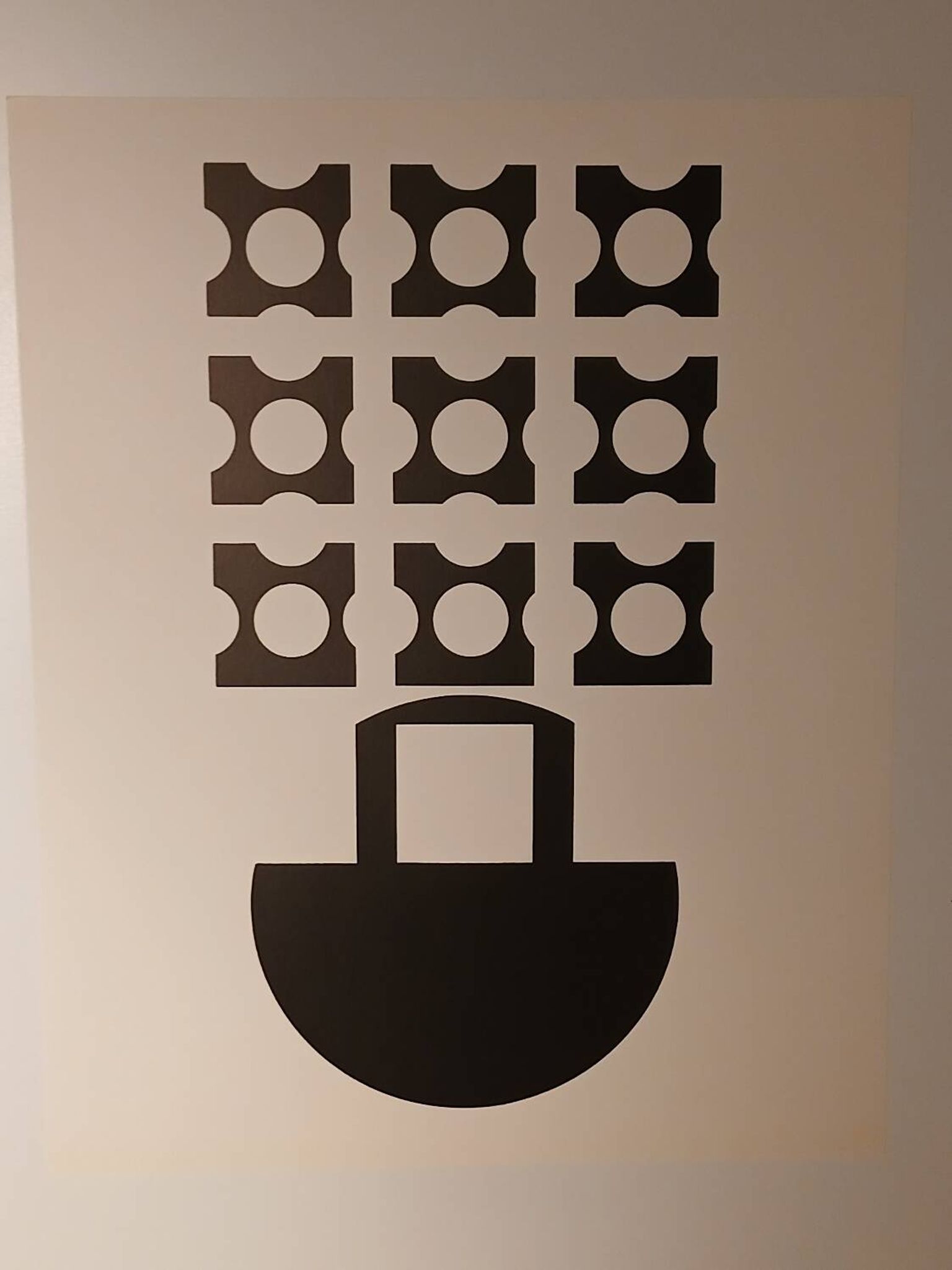 Victor Vasarely Sérigraphie d'après une œuvre copusculaire