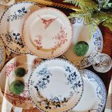 6 iron earth dessert plates lot 4