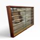 Vintage shallow wooden display shelf/wall support.