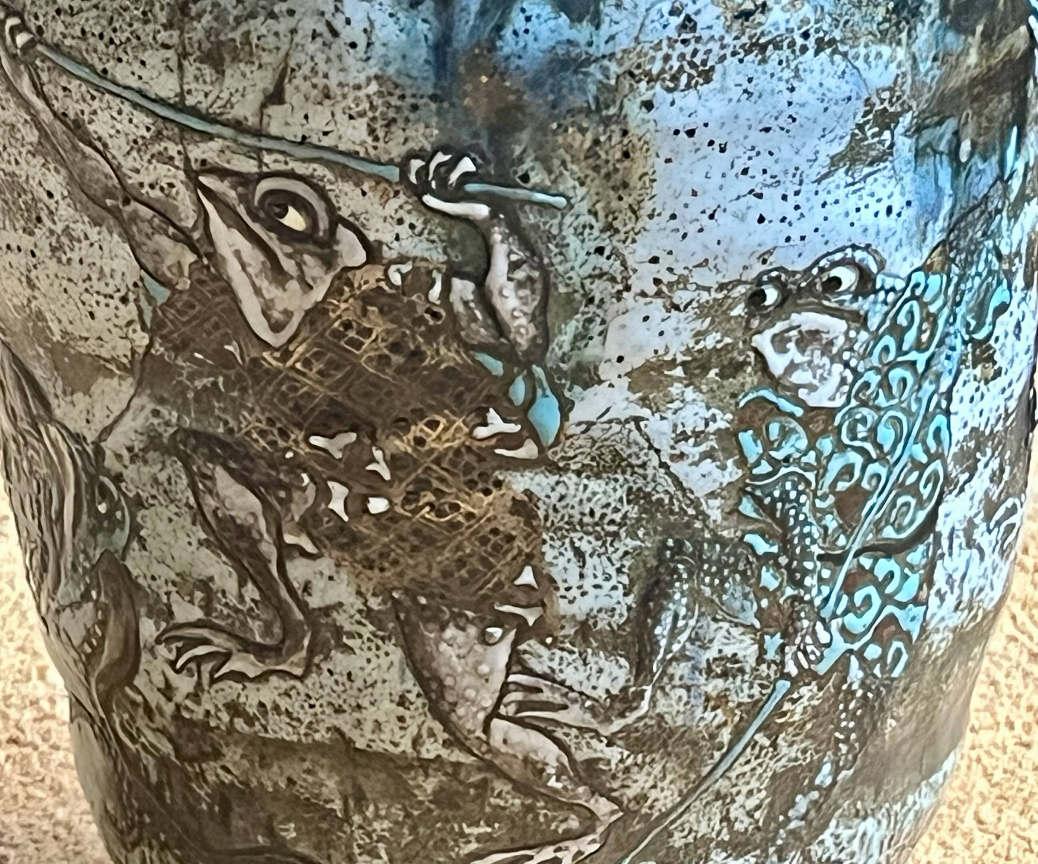 Ceramic lamp base - Okinawa (Japan)