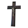 Ancien crucifix en bois et laiton
