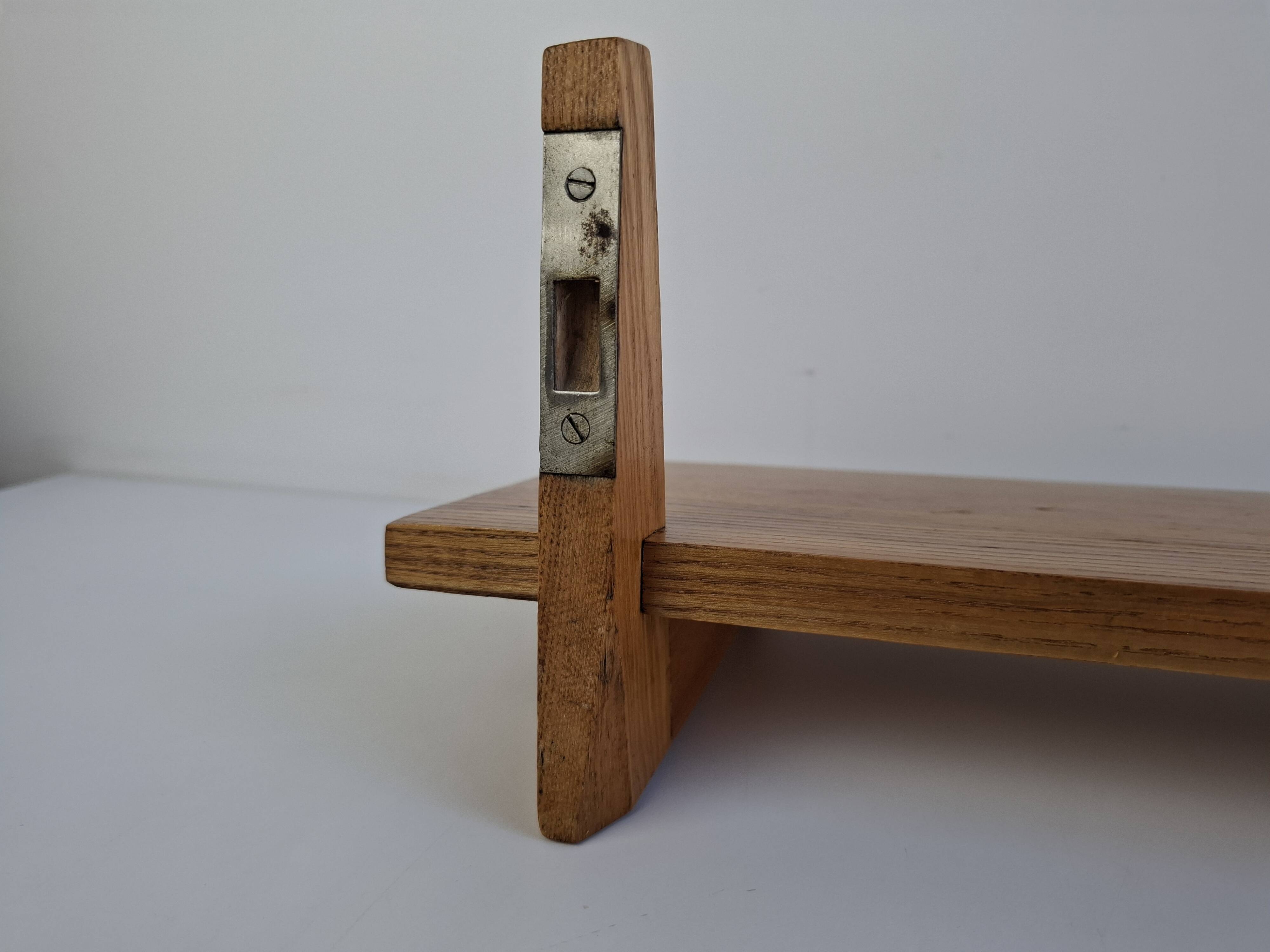 Midcentury Czechoslovak Wooden Wall Shelf, 1960s