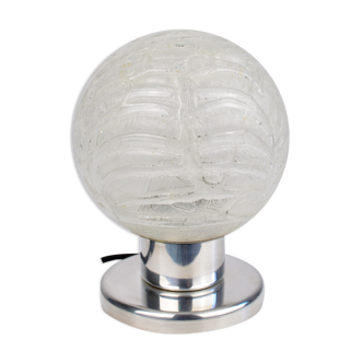 Mid Century table lamp by Doria Leuchten, Murano glass