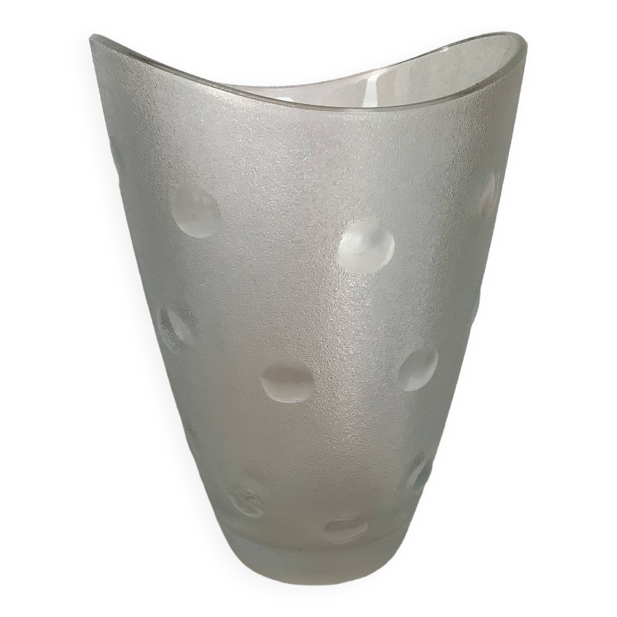 Vase polka dots Italy round in relief