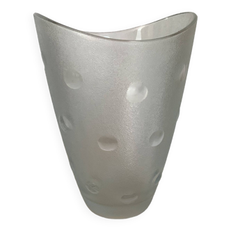 Vase polka dots Italy round in relief