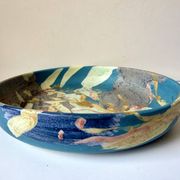 Vintage Danish Ceramic Art Studio Decorative Bowl signed