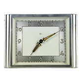 Réveil vintage emes art deco en métal datant des années 1930 en état de marche