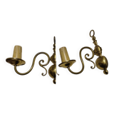Golden wall sconces