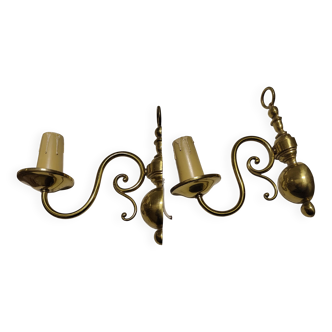 Golden wall sconces