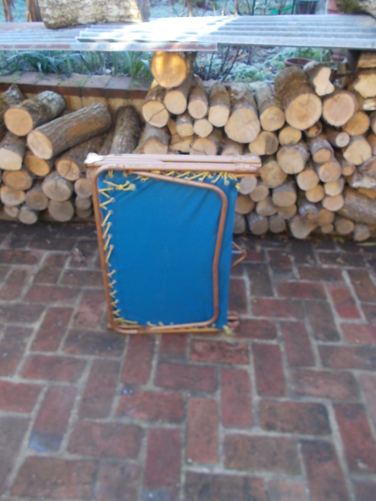 Vintage camp bed trigano