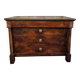 Antique French walnut commode, early 19th century (1800–1830), 4 drawers.