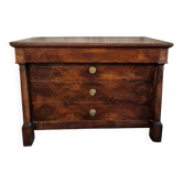 Commode ancienne française en noyer, début du XIXe siècle (1800–1830), 4 tiroirs