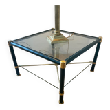 Leather-covered coffee table