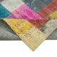 Handmade Turkish Overdyed 203 cm x 301 cm Multicolor Patchwork Carpet