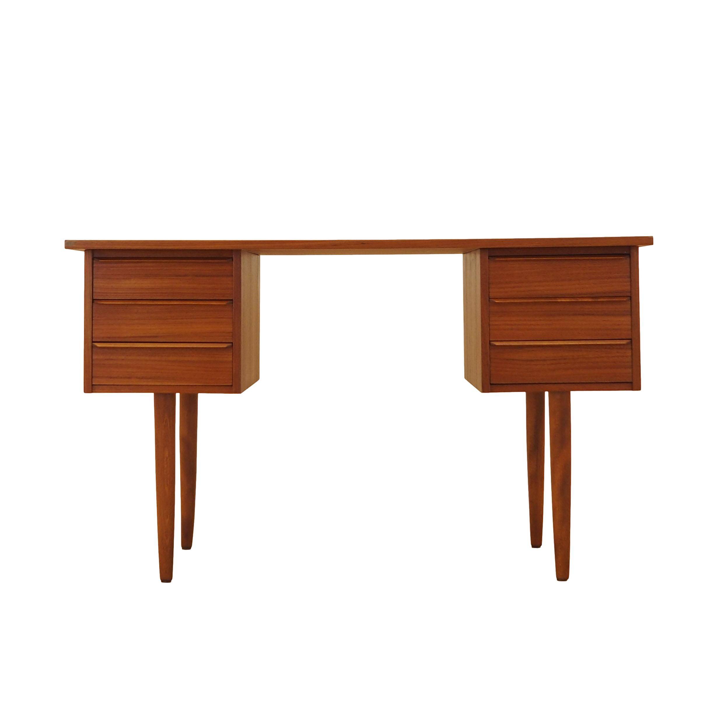 Teak desk, Danish design, 1970s, made in Denmark