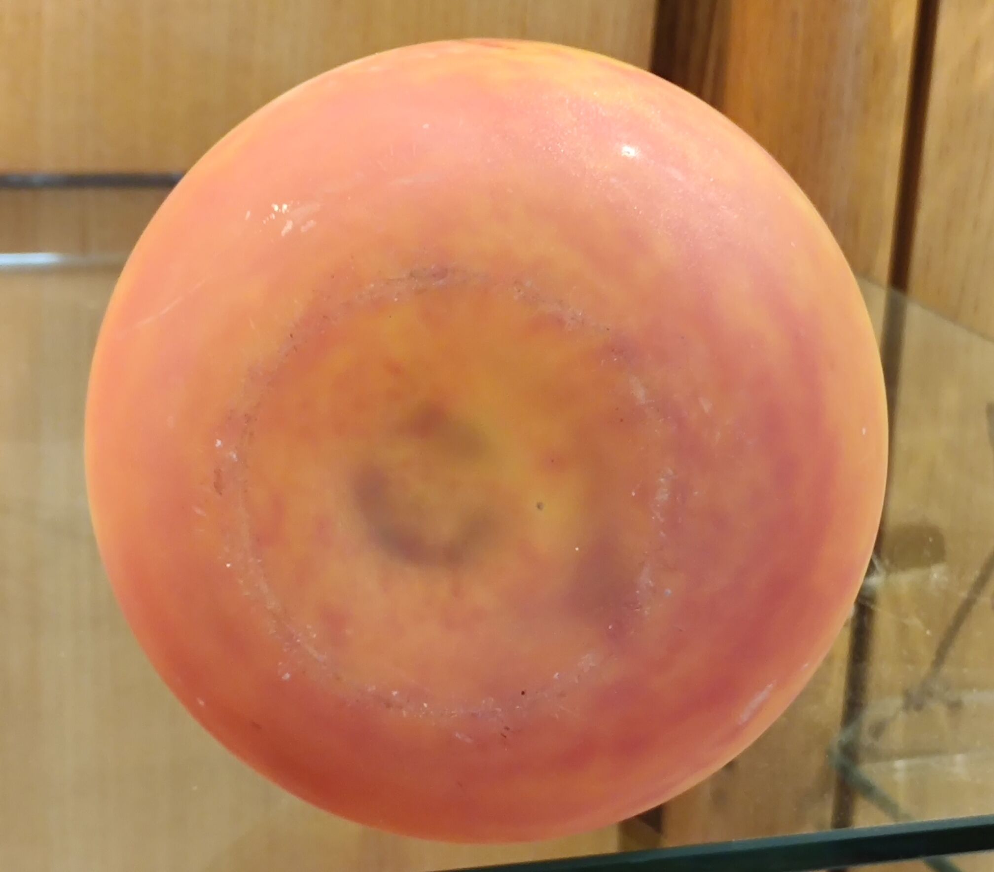 Glass paste soliflore vase signed Lorrain