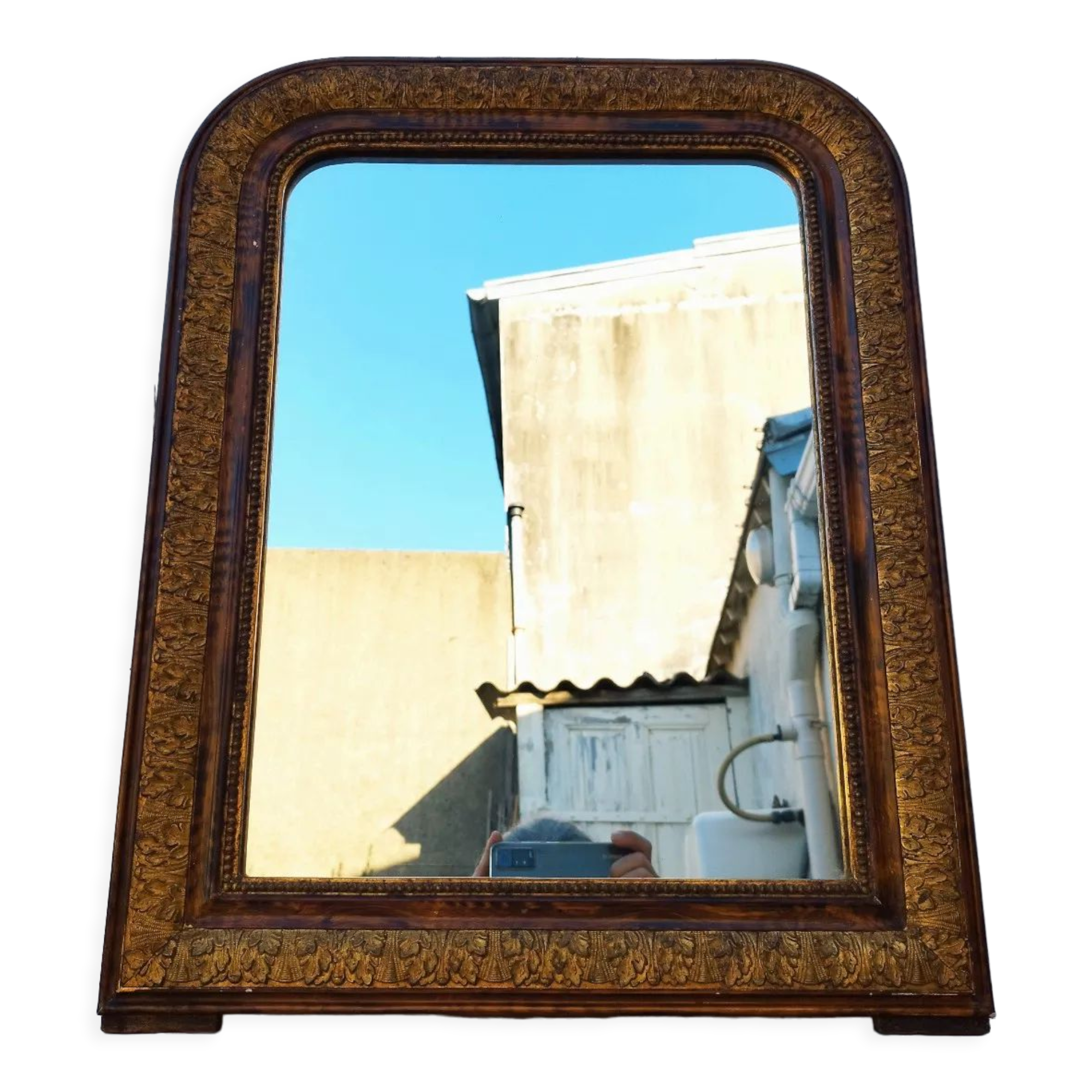 Louis Philippe style mirror wood, vintage gold