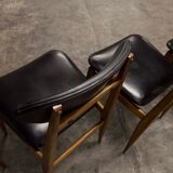 6 Teak chairs with oval back