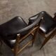 6 Teak chairs with oval back