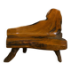 Banc en bois d'olivier et bois flotté, Asie XXe
