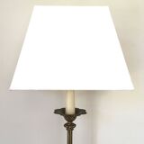 High brass table lamp