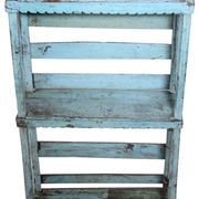 Freestanding or wall-mounted shelf in old Burmese teak