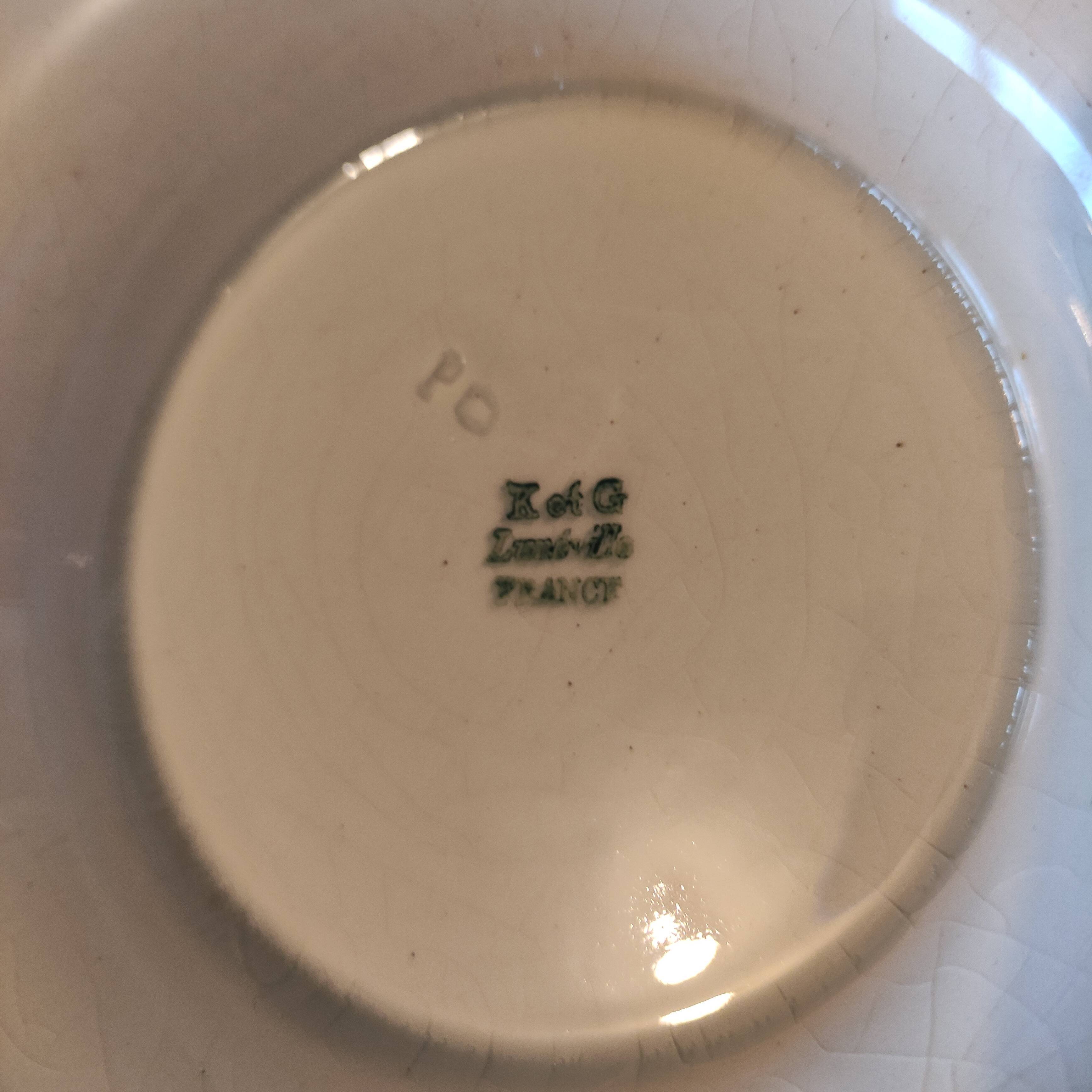 5 Serving dishes KG Lunéville pink