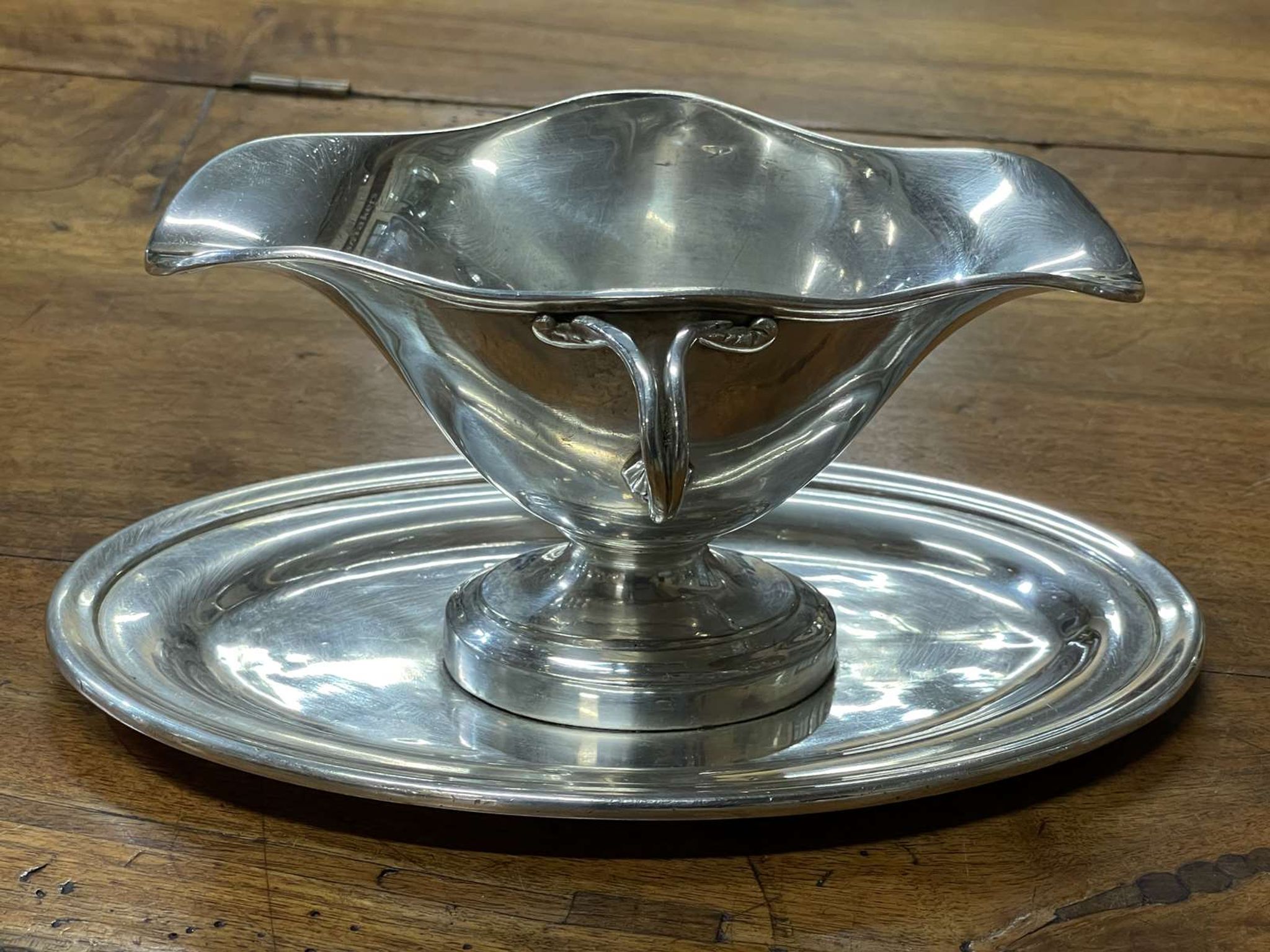 Saucière Christofle en métal argenté