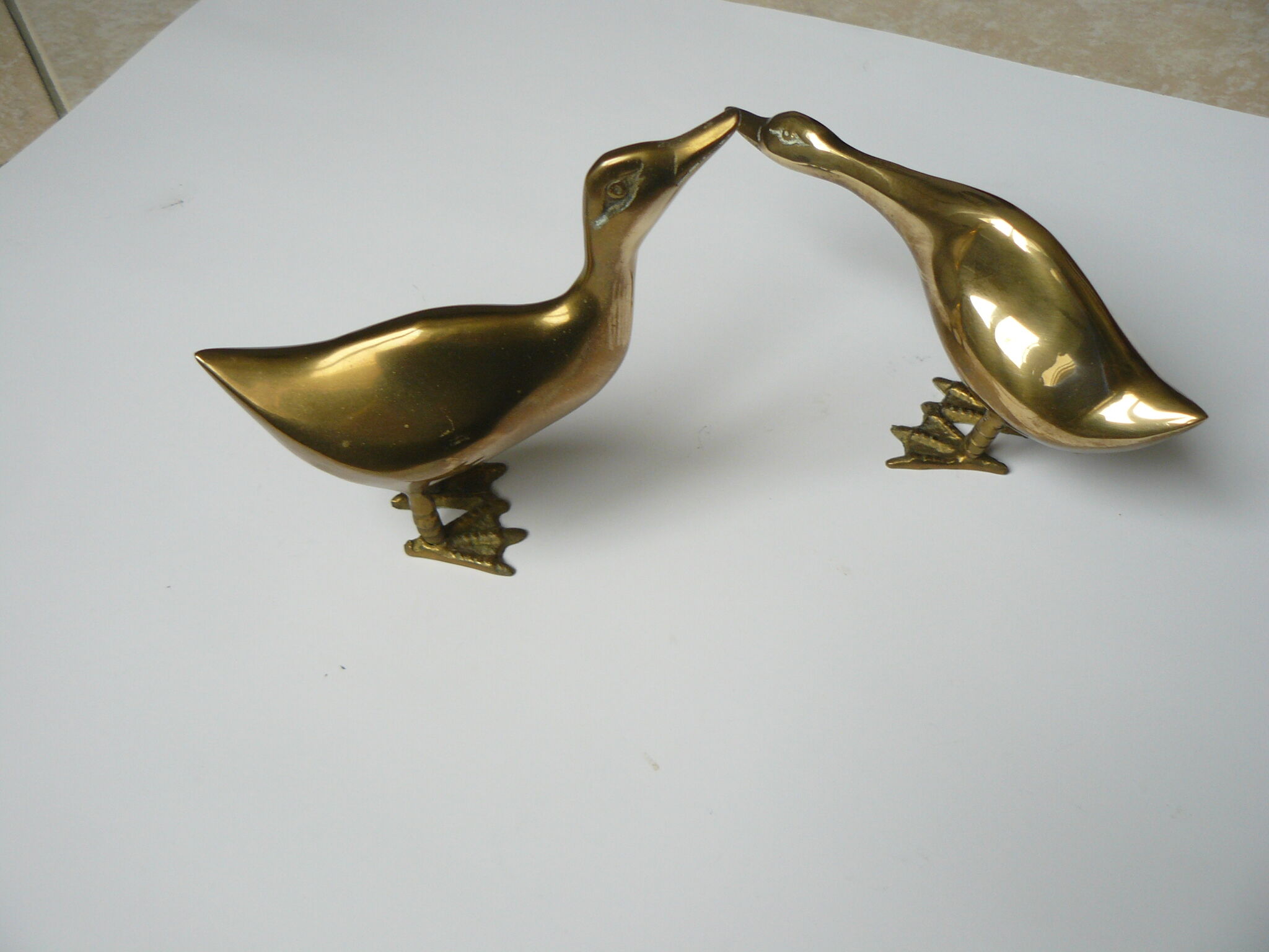 Couple of ducks brass