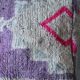 Vintage moroccan boujad floor pouf 'amethyst'