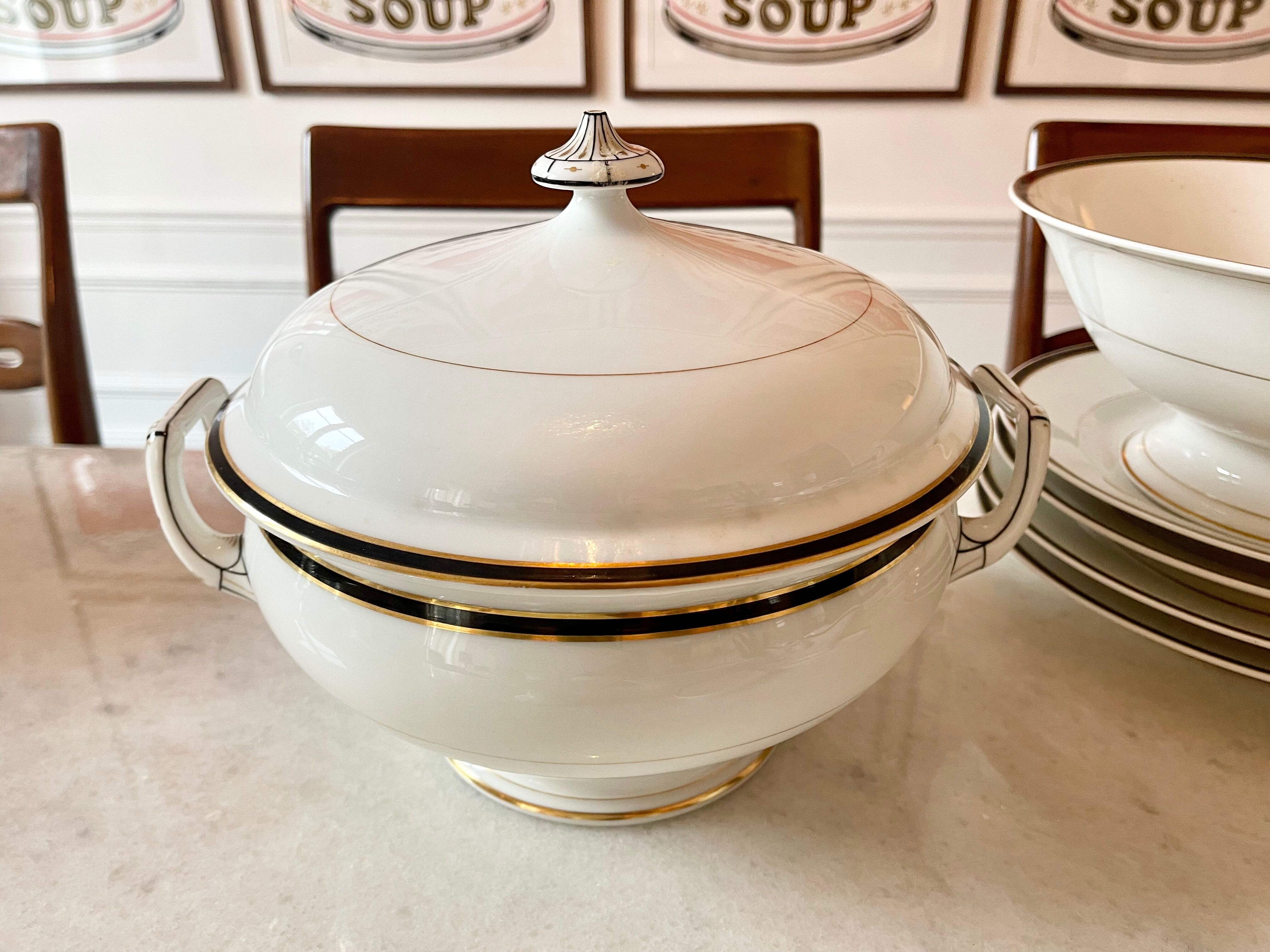 Table service in porcelain ch pillivuyt 81 pieces