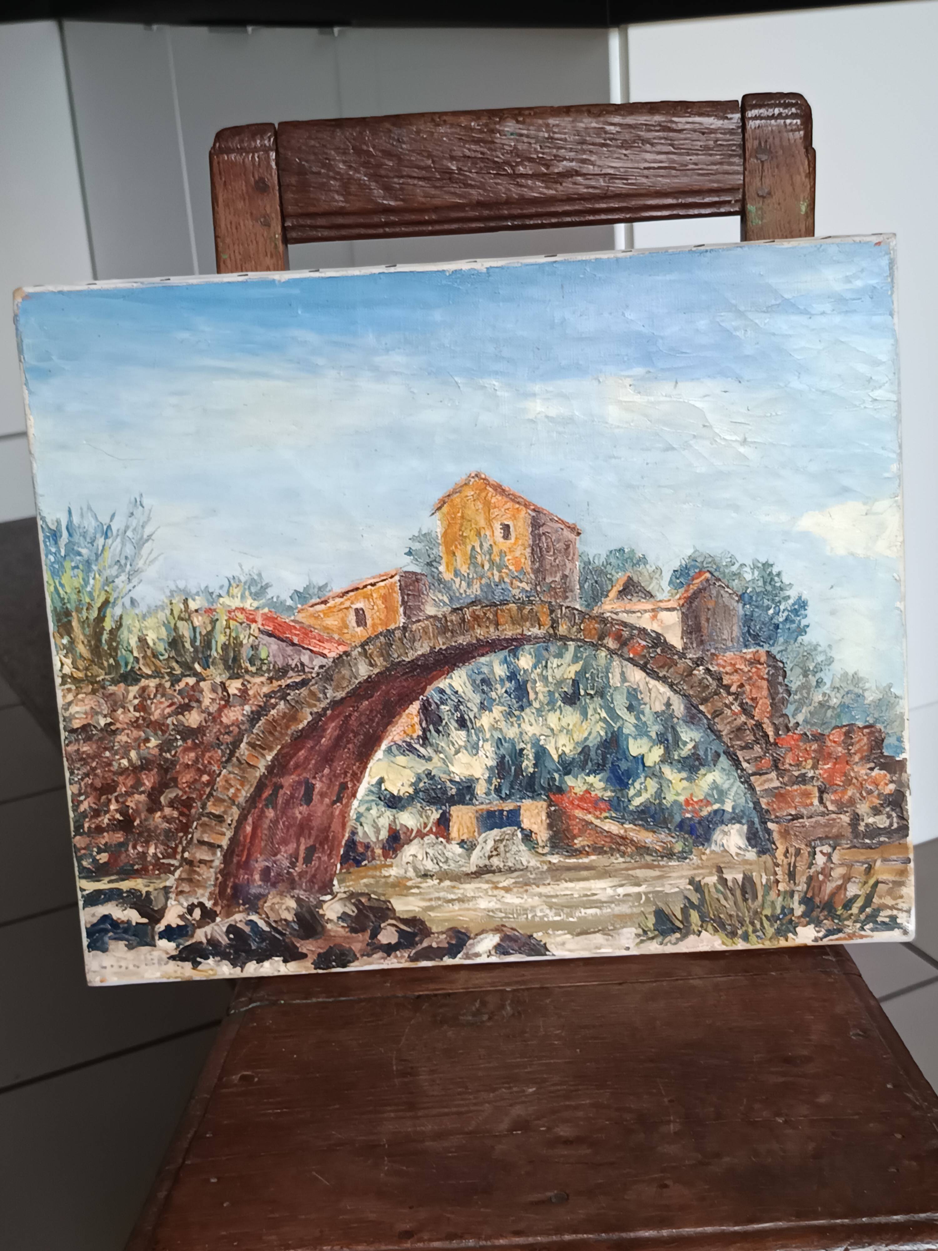 oil on canvas by the Provençal painter L C Benazeth