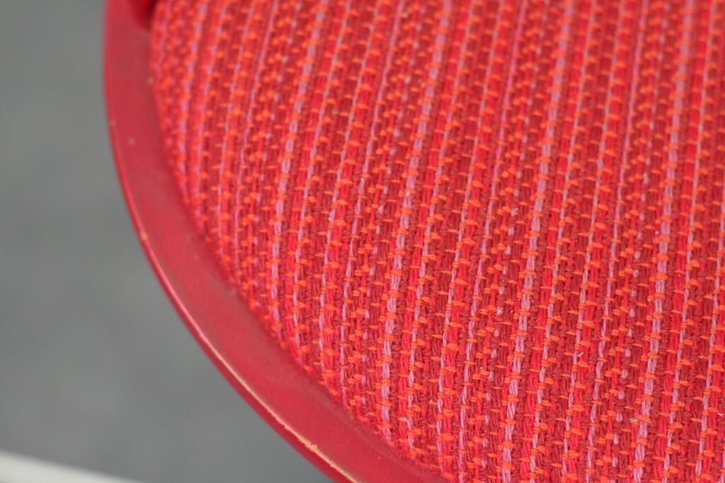 Vintage red swivel desk 70s