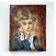30's painting "The dreamy little girl"