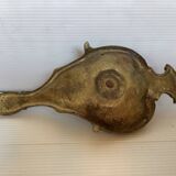 Cave rat brass candle holder