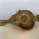 Cave rat brass candle holder