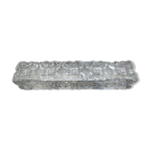 Plafonnier  rectangulaire vintage en verre