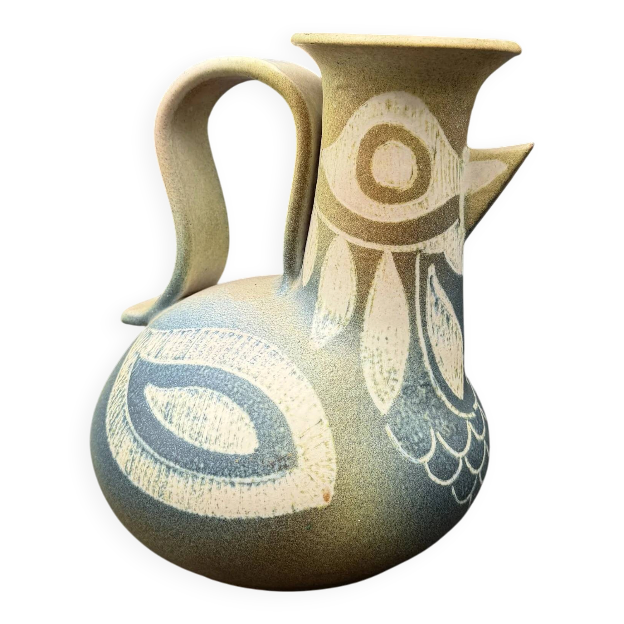 Ceramic jug signed, 1970