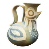 Ceramic jug signed, 1970