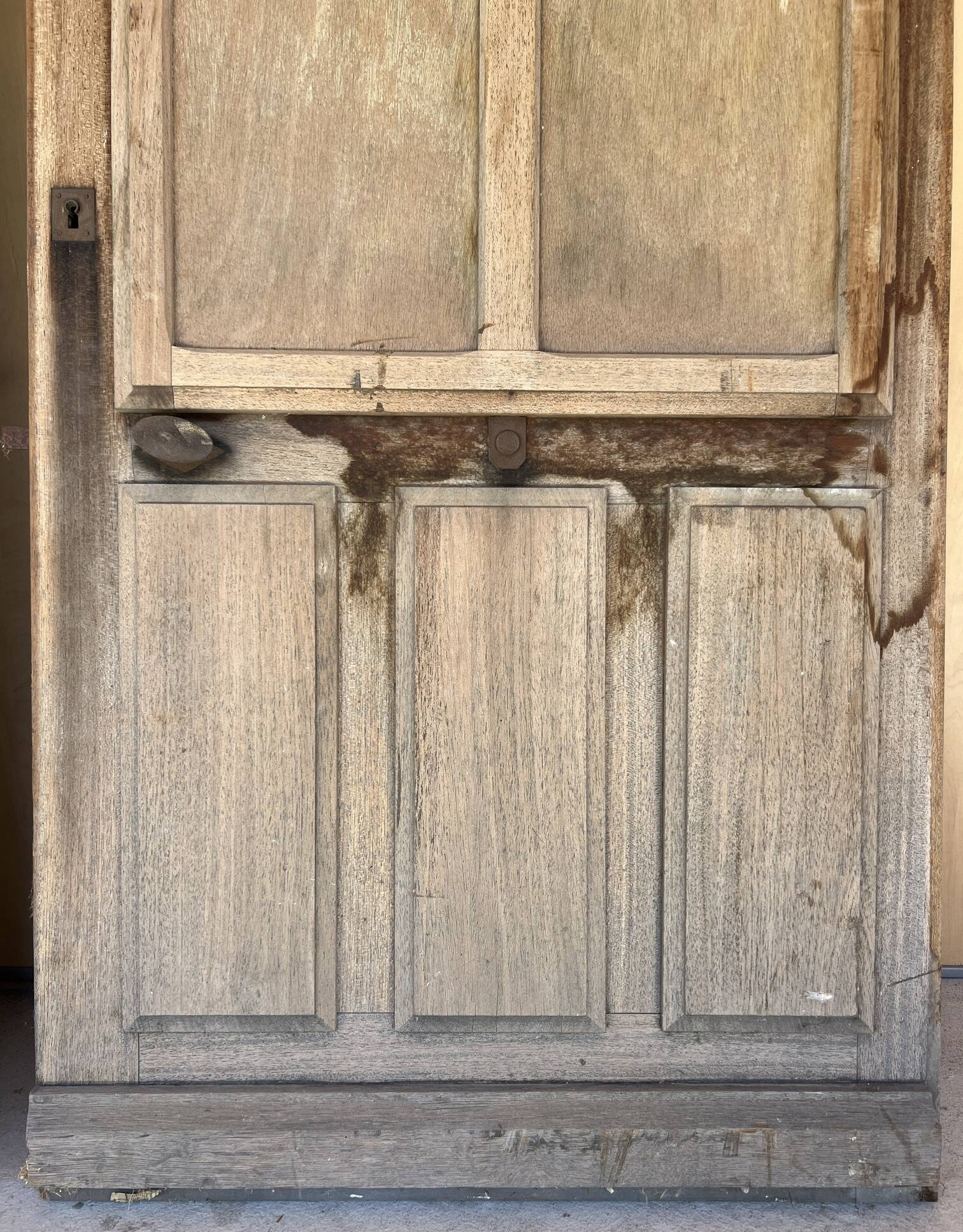 Wooden doors for an old shop front + frame