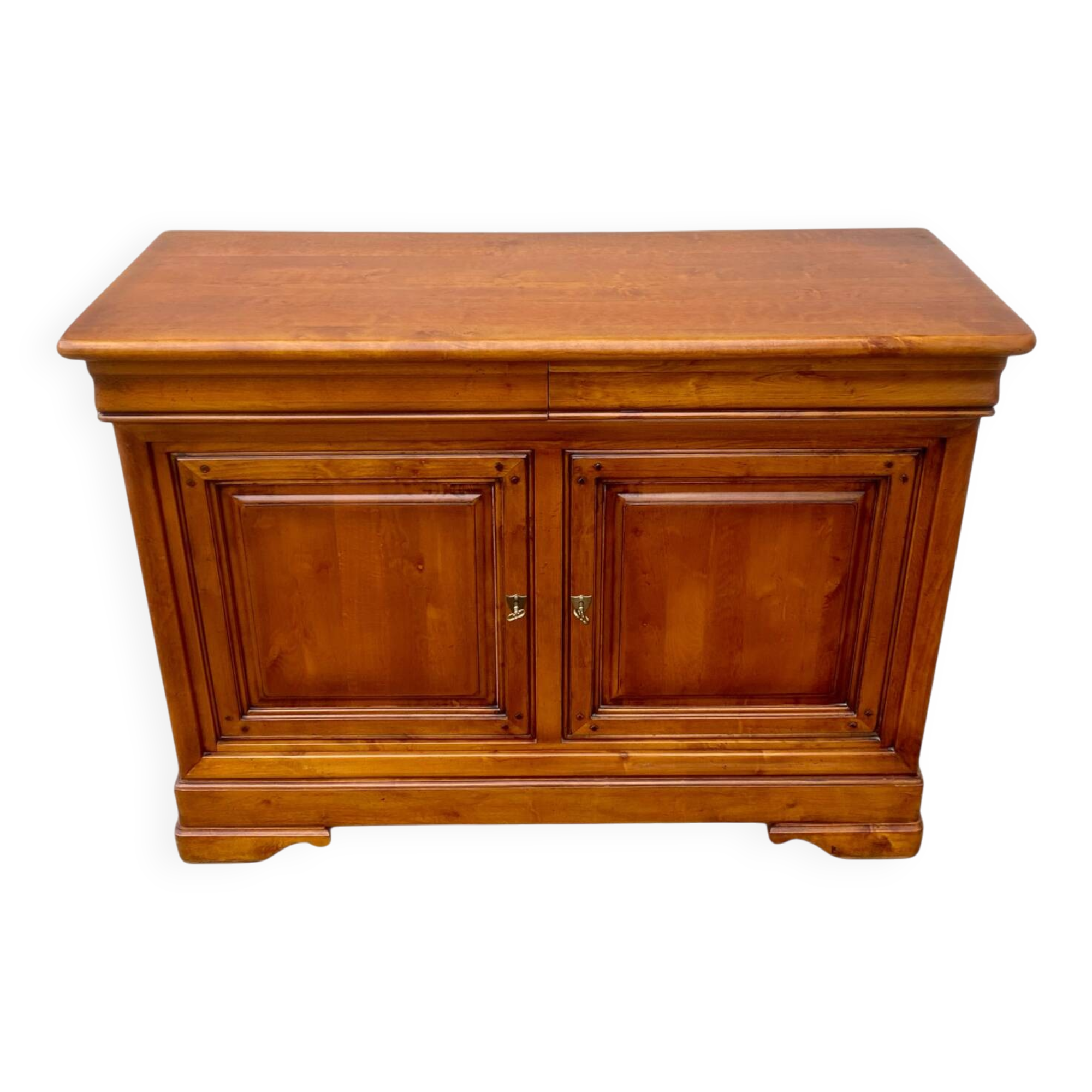 Louis Philippe style solid wood sideboard with 2 doors and 2 drawers