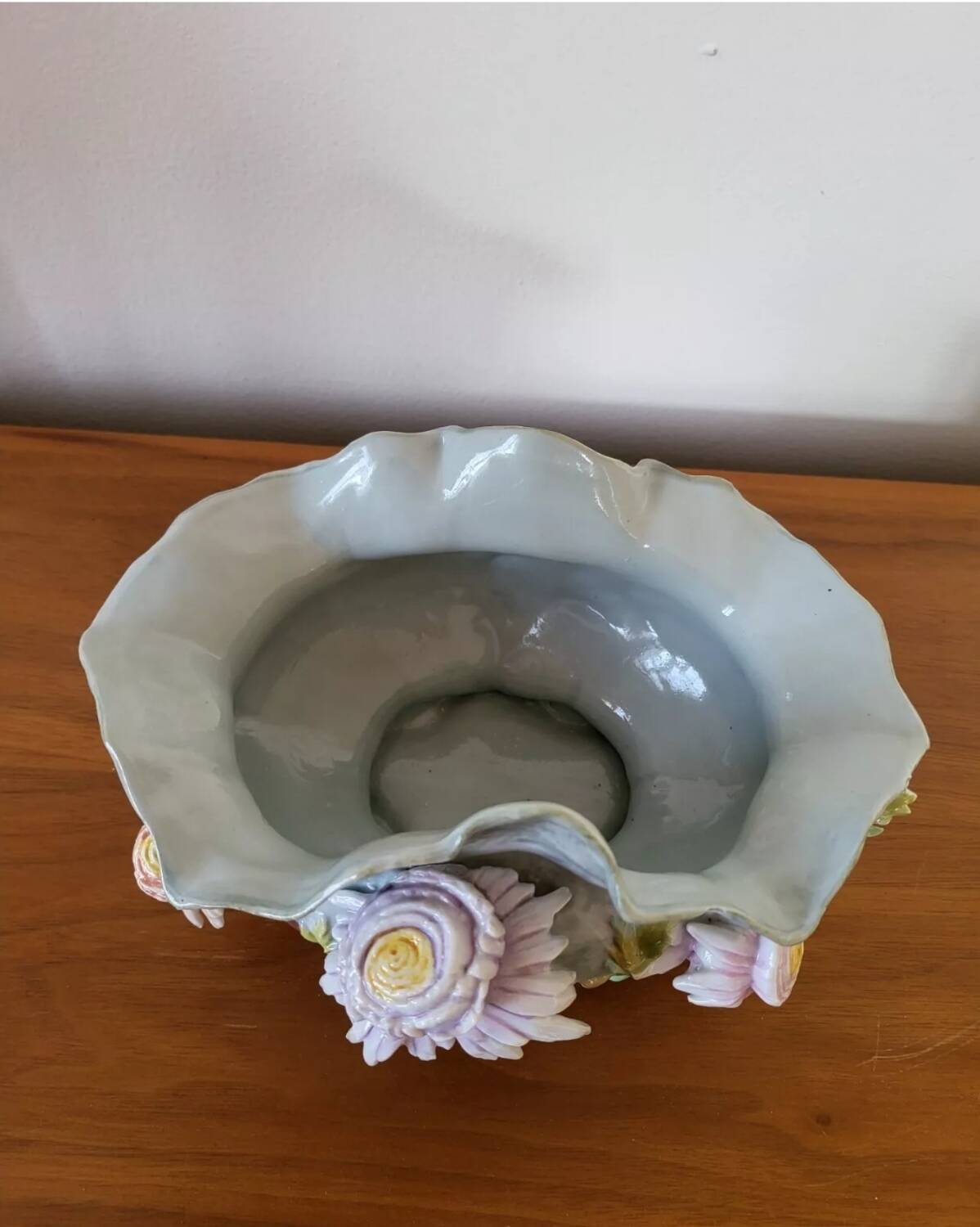 Petite Jardinière Cache Pot en céramique barbotine