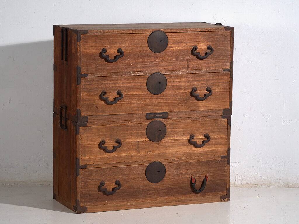 Antique Japanese tansu with multiple drawers – Meiji/Taishō period (c.1868-1926) #16