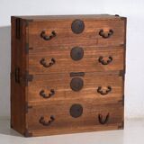 Antique Japanese tansu with multiple drawers – Meiji/Taishō period (c.1868-1926) #16