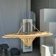 Suspension rattan saucer iron frame D:120 H:60