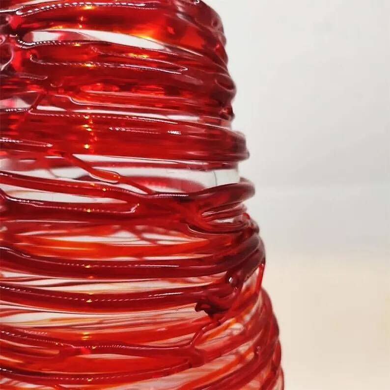 Exceptional Mid-Century Style Vase in Murano Glass by Sergio Costantini
