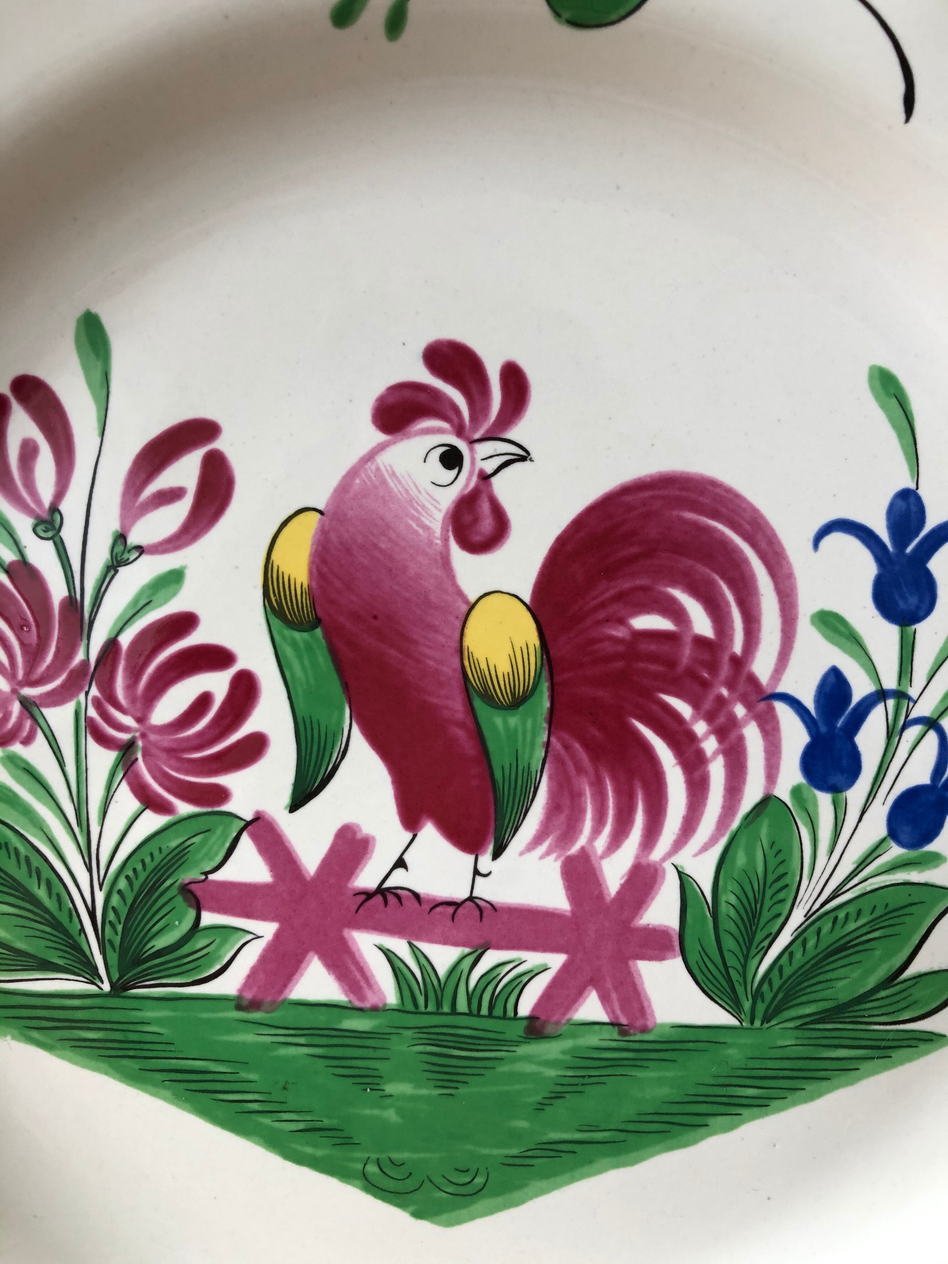 Plate Saint Clement France decoration