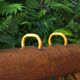 Gymnastic Leather Pommel Horse Bench with Wooden Handles, 1920s