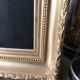 Painting Portrait of an ancient man 19th with gilded wooden frame